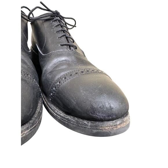 Allen Edmonds US 10 Black Park Avenue Cap Toe Oxford Dress Shoes Office Business - Picture 7 of 14